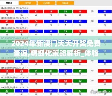 2024年新澳门天天开奖免费查询,精细化策略解析_体验版41.759-8