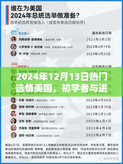 美国选情分析指南，从入门到进阶，解析2024年12月热门选情