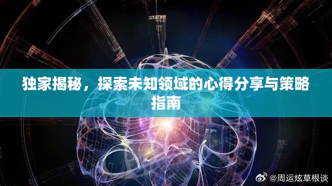 独家揭秘，探索未知领域的心得分享与策略指南