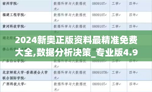 2024新奥正版资料最精准免费大全,数据分析决策_专业版4.970-7