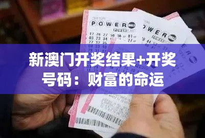 新澳门开奖结果+开奖号码：财富的命运