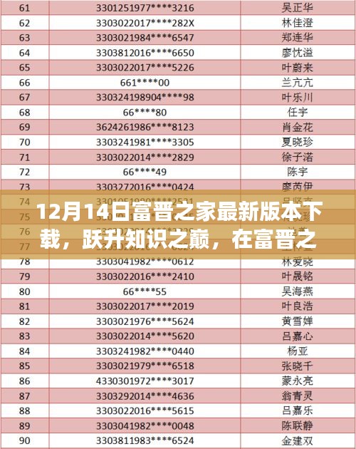 富晋之家最新版本下载，跃升知识之巅，探寻自信与成长的魔法键