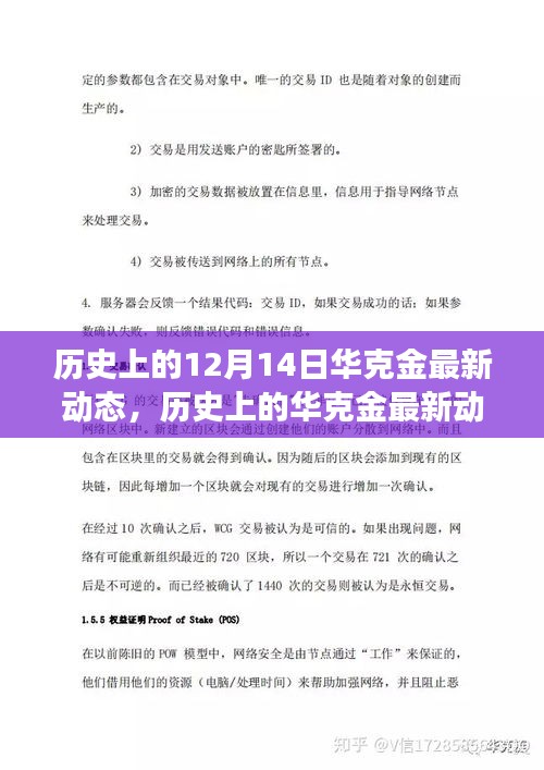 聚焦华克金最新动态，十二月十四日的重大事件回顾与华克金最新进展