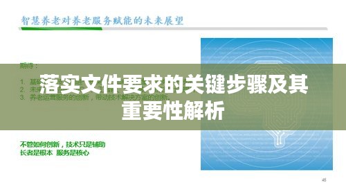 落实文件要求的关键步骤及其重要性解析