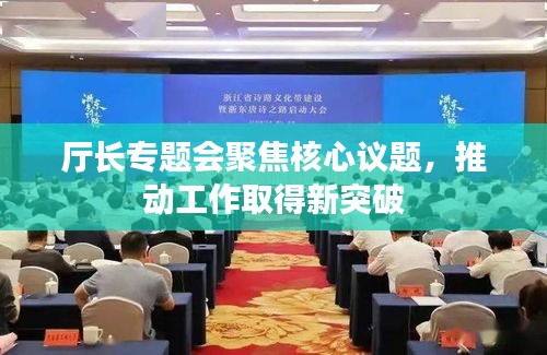厅长专题会聚焦核心议题，推动工作取得新突破