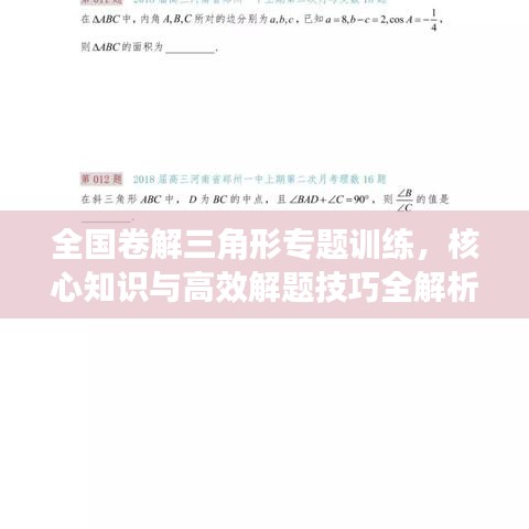 全国卷解三角形专题训练，核心知识与高效解题技巧全解析