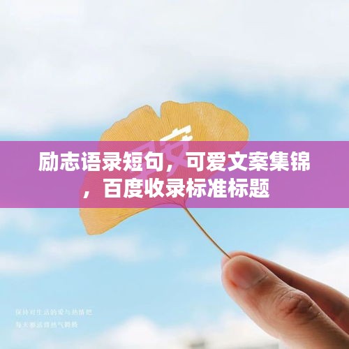 励志语录短句，可爱文案集锦，百度收录标准标题
