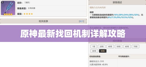 原神最新找回机制详解攻略