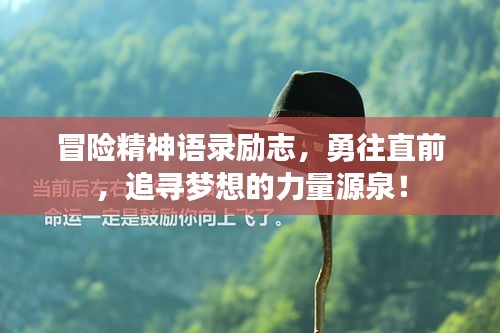 冒险精神语录励志，勇往直前，追寻梦想的力量源泉！