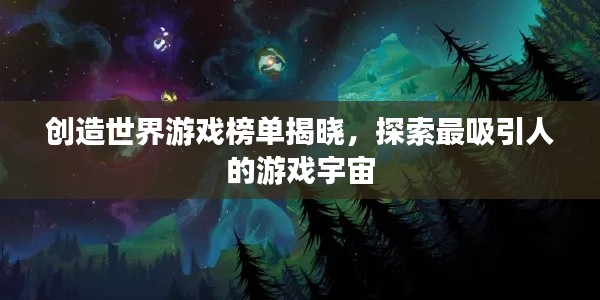 创造世界游戏榜单揭晓，探索最吸引人的游戏宇宙