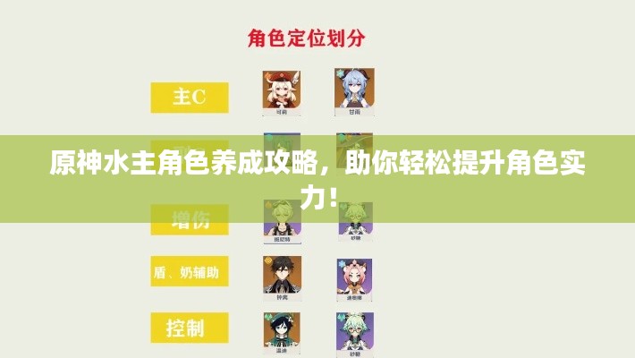 原神水主角色养成攻略，助你轻松提升角色实力！