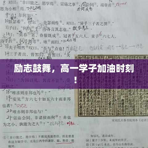 励志鼓舞，高一学子加油时刻！