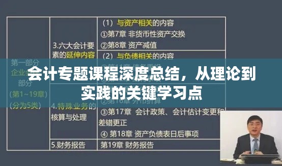 会计专题课程深度总结，从理论到实践的关键学习点