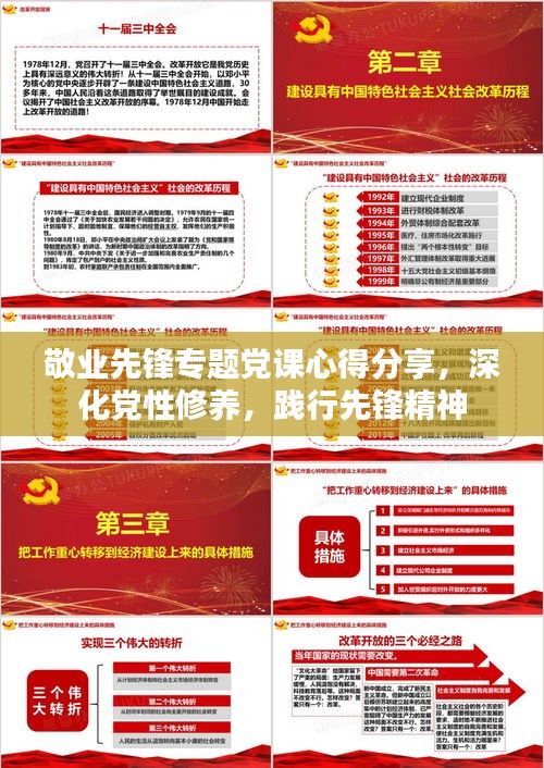 敬业先锋专题党课心得分享，深化党性修养，践行先锋精神