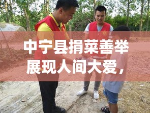 中宁县捐菜善举展现人间大爱，温暖之举感动人心