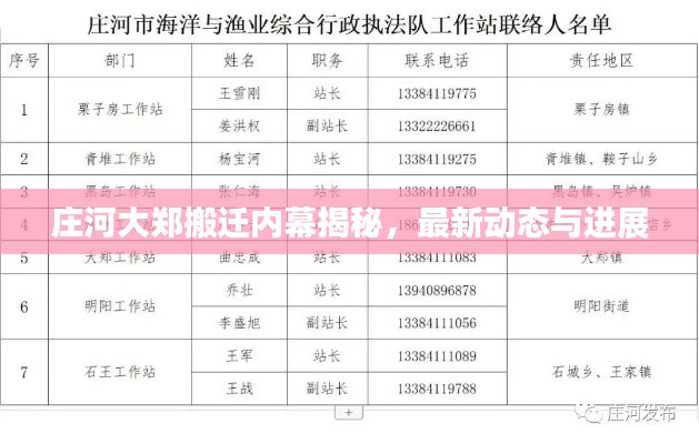 庄河大郑搬迁内幕揭秘，最新动态与进展